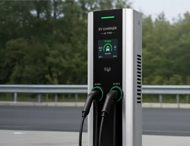 23 kW AC Type 2 Dual Gun EV Charger